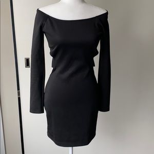 Bebe long sleeve bodycon dress